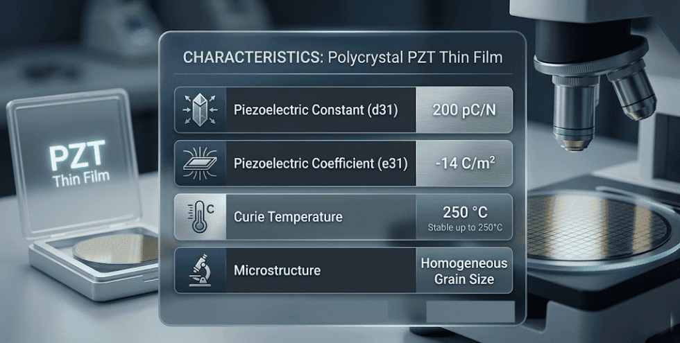 A PZT vékonyréteg mag előnyei